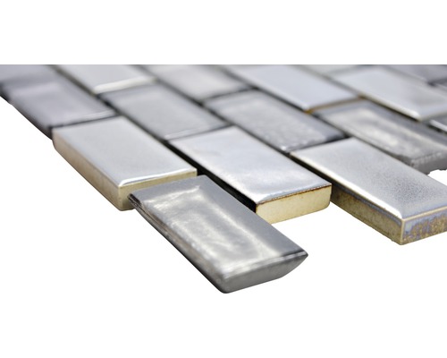 Rektangulära mosaikplattor av glas