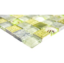Mosaik glas XCM CN24 grön 30 x 30 cm