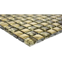 Mosaikplattor med fyrkantiga glasstenar