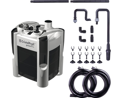 Akvarium ytterfilter med tillbehör