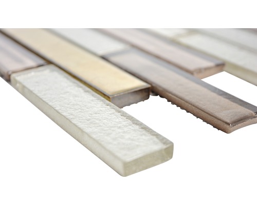 Glasmosaikplatta i stavform