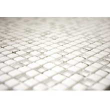 Mosaikplatta av glas och keramik