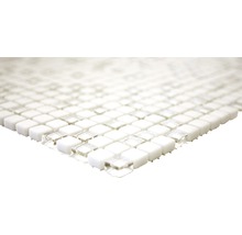 Mosaikplatta av glas och natursten
