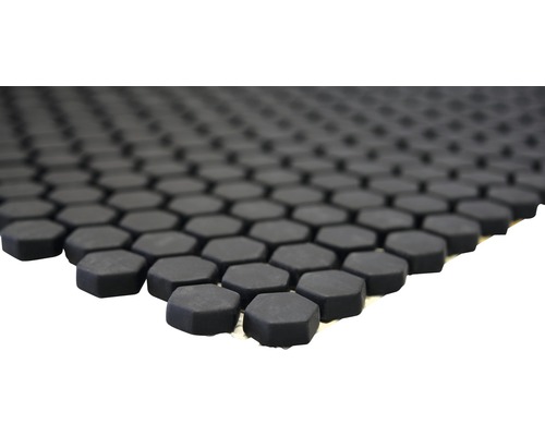 Svart sexkantigt golvplattor