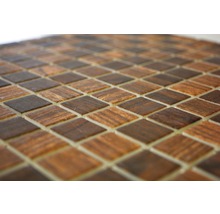 Mosaikplatta med träutseende