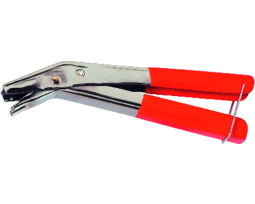 Metallåstång med röda handtag