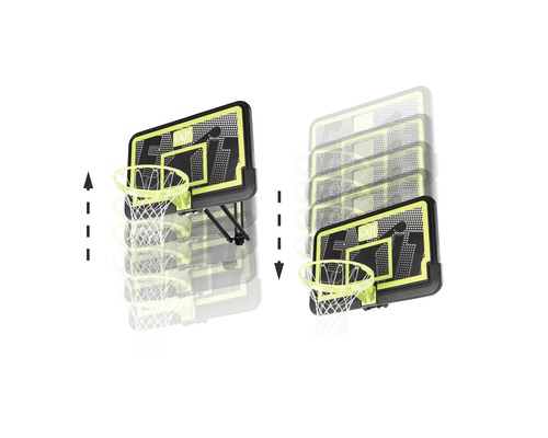 Justerbar basketkorg för väggmontering