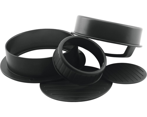 Hamburgarpress set av plast