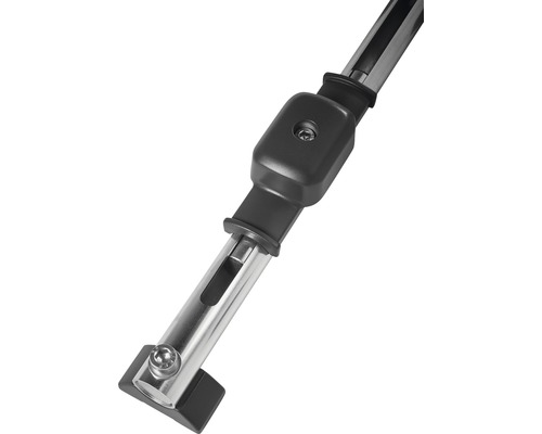 Detalj av justerbart metallrör med fästelement