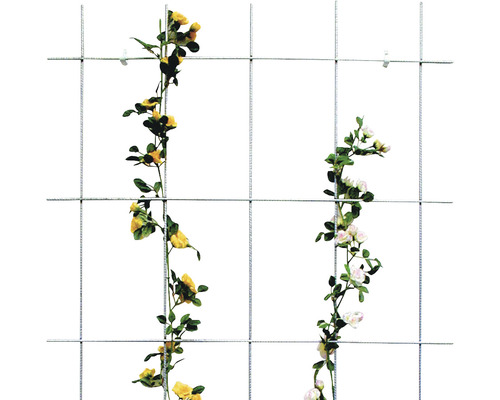 Ståltrådsnät med konstgjorda rosrankor för trädgårdsdekoration