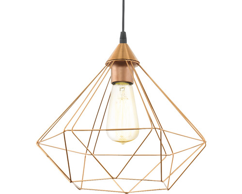 Geometrisk hänglampa med glödlampa