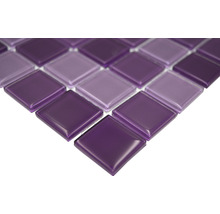 Fyrkantig mosaikplatta av glas