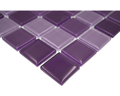 Fyrkantig mosaikplatta av glas