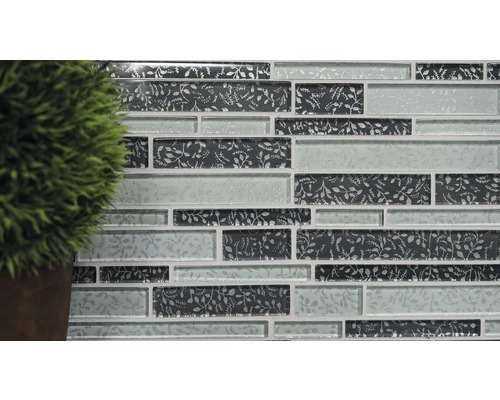 Mosaikplatta med växtmönster