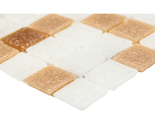 Glasmosaikplatta, kvadratisk