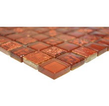 Mosaik glas XCM CB 30 mix röd 30x30 cm