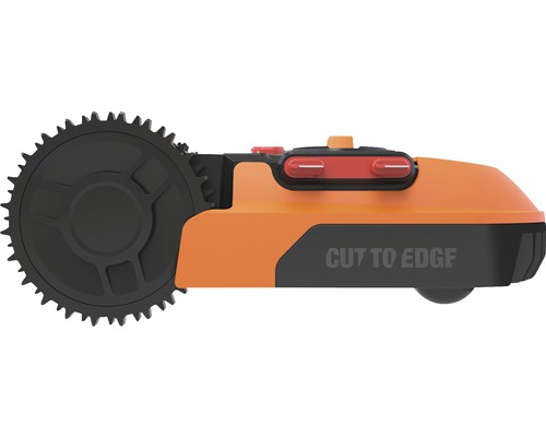 Sidovy av robotgräsklippare