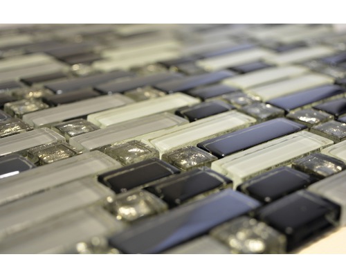 Glasmosaikplattor, närbild