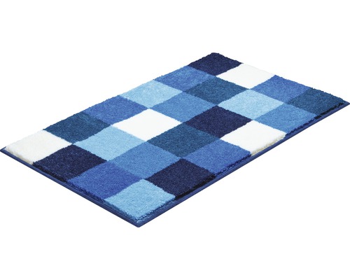 Rektangulär badrumsmatta med schackrutigt mönster