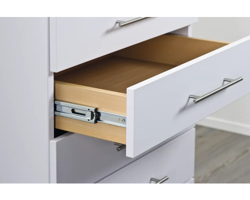 Byrå med lådor och utdragsskenor