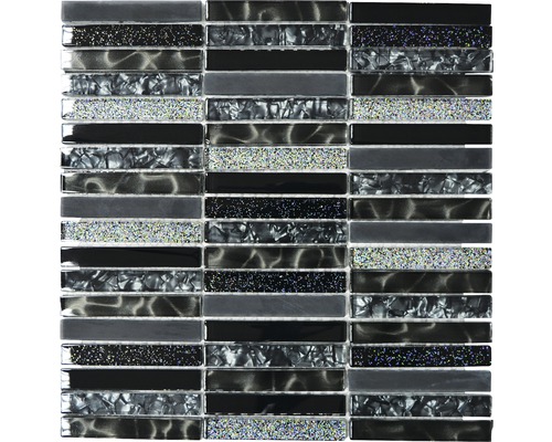 Mosaik glas svart 29,8x30,4 cm XCM ST NB