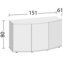 Akvarieställ med måtten 151x80x61 cm
