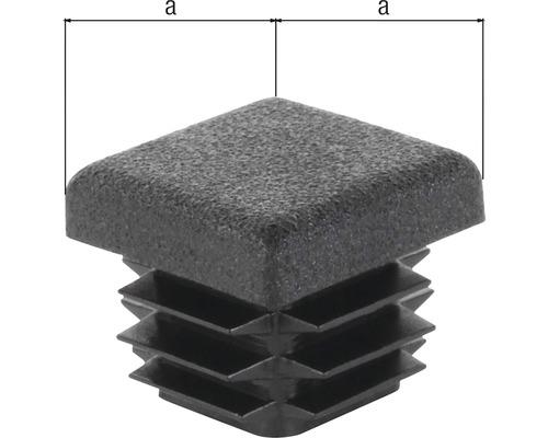 Fyrkantig plugg för rör