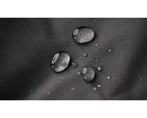 Närbild av vattendroppar på vattenavvisande tyg