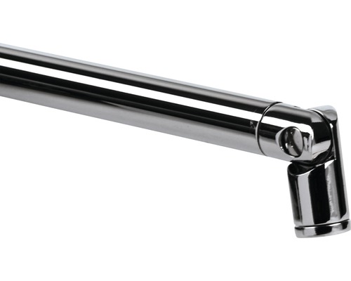 Duschstång i metall med vinkelkoppling