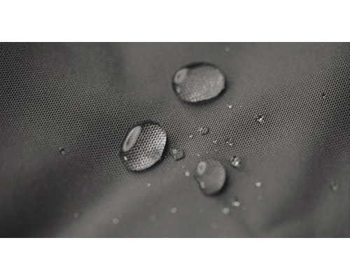 Närbild av vattendroppar på vattenavvisande tyg