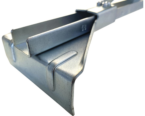 Detaljvy av en metallvinkelkontakt