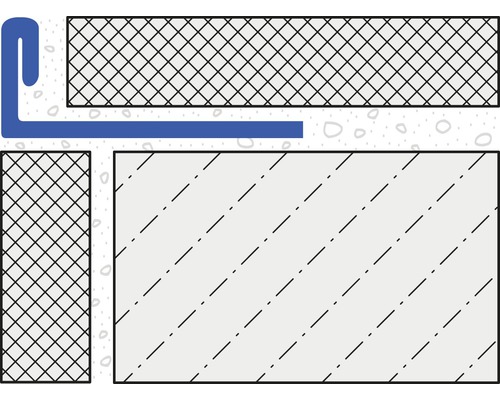 Illustration av en byggnadsförsegling med tätningsprofil