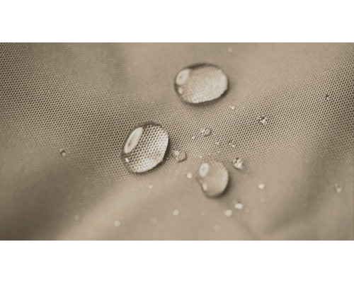 Närbild av vattendroppar på vattenavvisande tyg