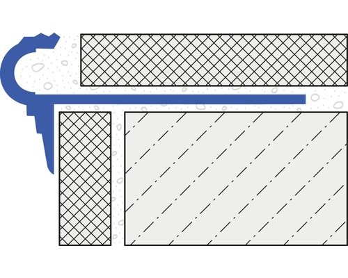 Illustration av en tätningsprofil för byggapplikationer
