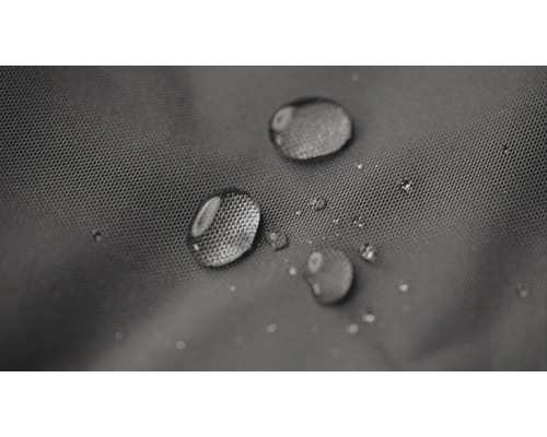 Närbild av vattendroppar på vattenavvisande tyg