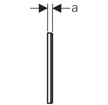 Teknisk ritning med dimension a