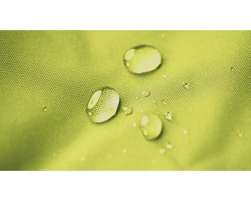 Närbild av vattendroppar på ett vattenavvisande tyg