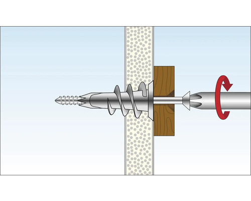 Fastsättning av en gipsskiveplugg i en vägg