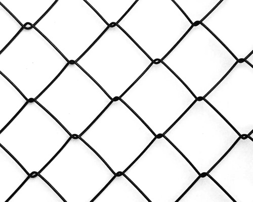 Närbild av ett svart fågelskyddsnät