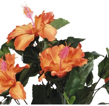 Konstgjord hibiskus med blad