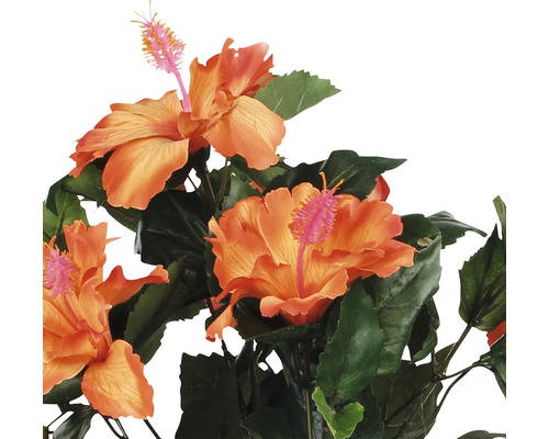 Konstgjord hibiskus med blad