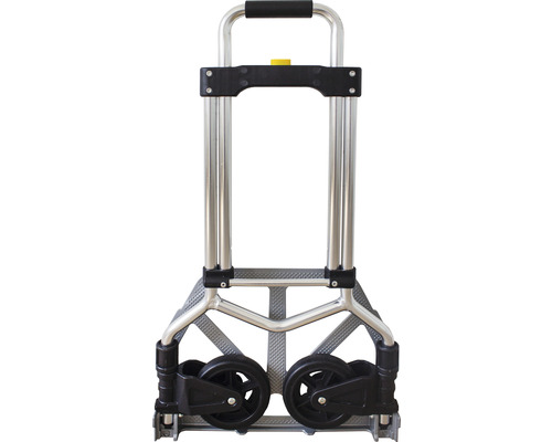 Hopfälld bagagevagn av aluminium med två hjul
