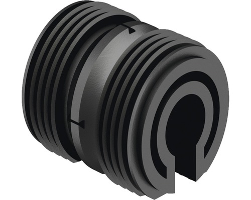 Slangnippel med räfflor