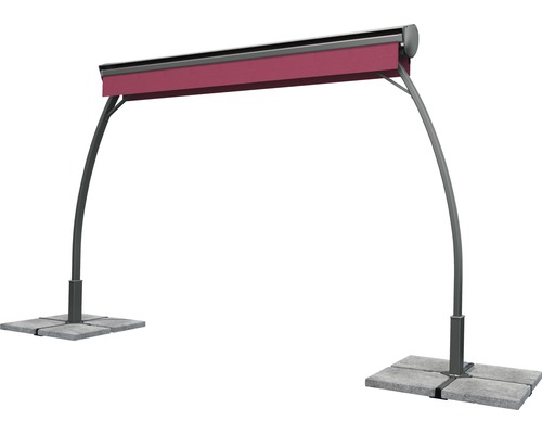 Fristående pergola med två fundament