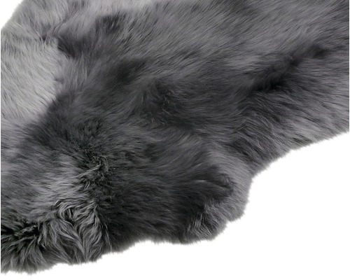 Grå fårskinnsmatta