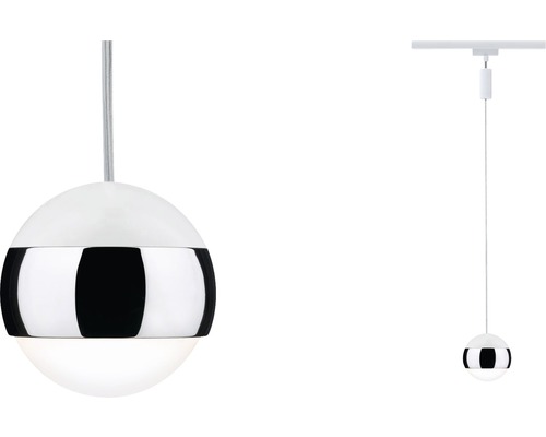 Klotformad hänglampa med metallelement