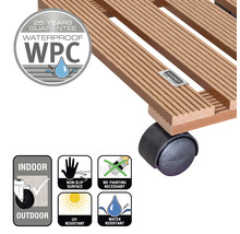 Rullbricka av WPC-material med vattenavvisande egenskaper och 25 års garanti