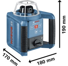 Bosch GRL 300 HV Professional rotationslaser med dimensioner