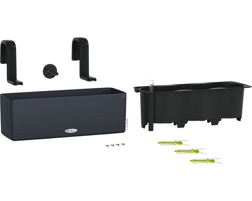 Lechuza Balconera Cottage 50 komplett set med bevattningssystem och hållare