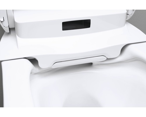 Detaljvy av en toalett med duschtoalettfunktion